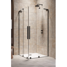 Дверь, Radaway, Furo SL, шв 900*2000, петли-справа, чёрный матовый, цвет стекла-прозрачный, Easy Clean