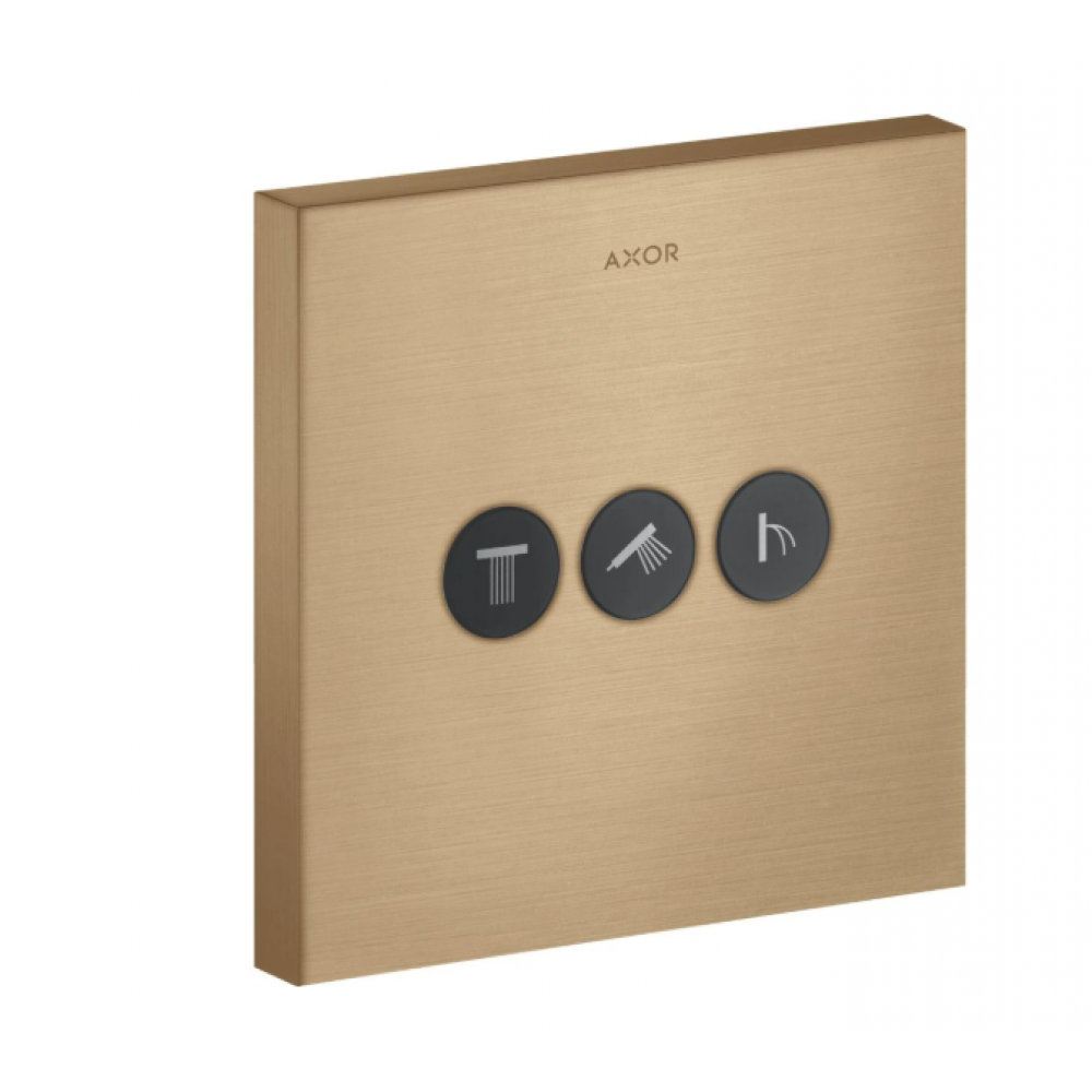 Вентиль, Axor, Axor ShowerSelect, запорный/переключающий, 3/4", цвет-шлифованная бронза