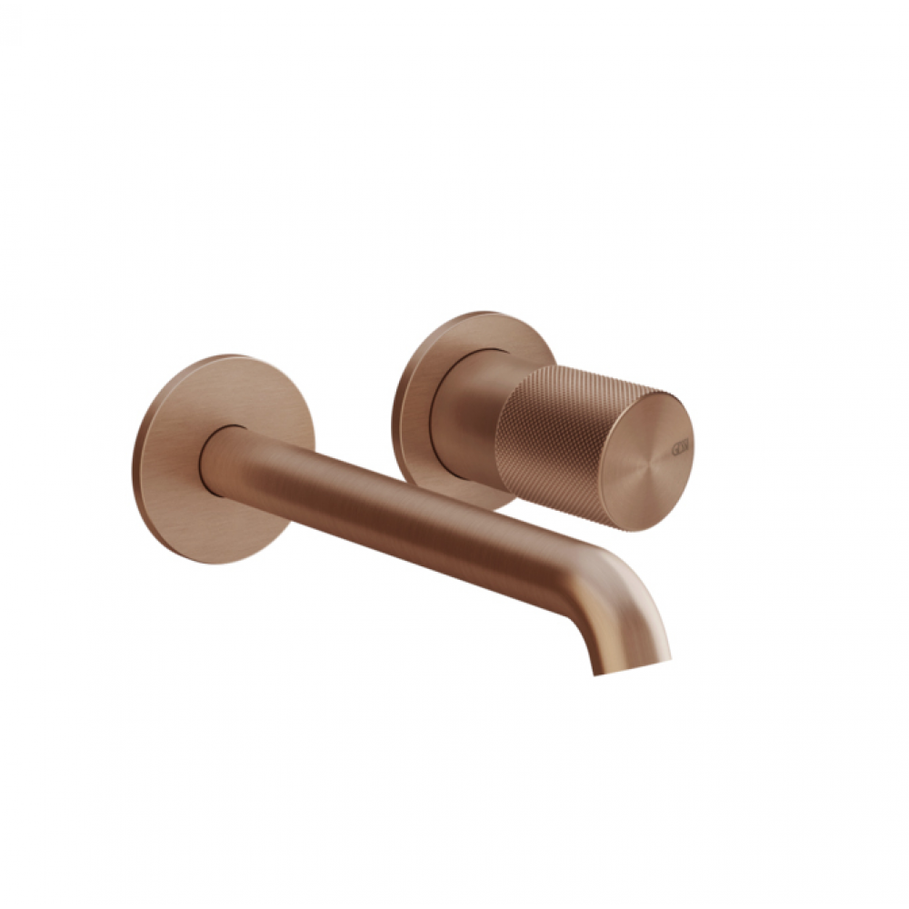 Смеситель для раковины, Gessi, Habito Diamantato, цвет-Copper Brushed PVD