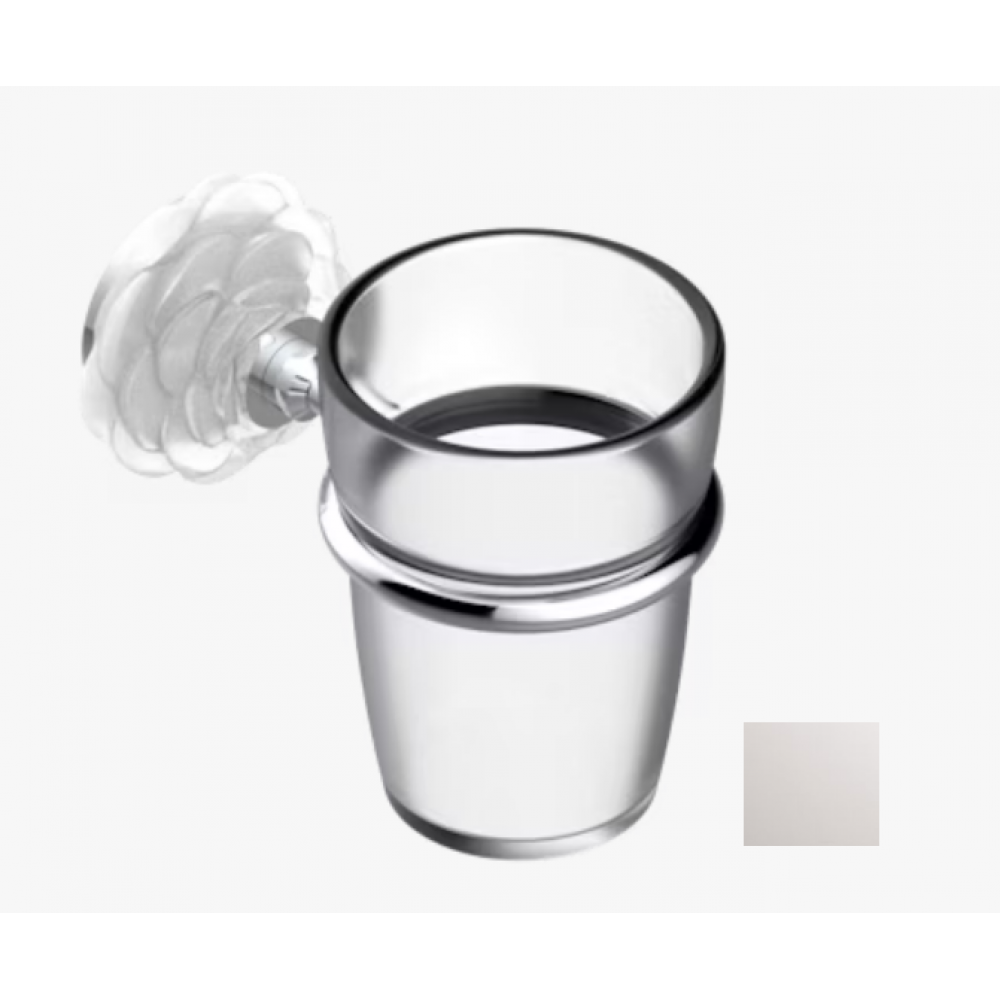 Стакан, THG, Camélia Clear crystal, шгв 75*130*100, цвет-никель