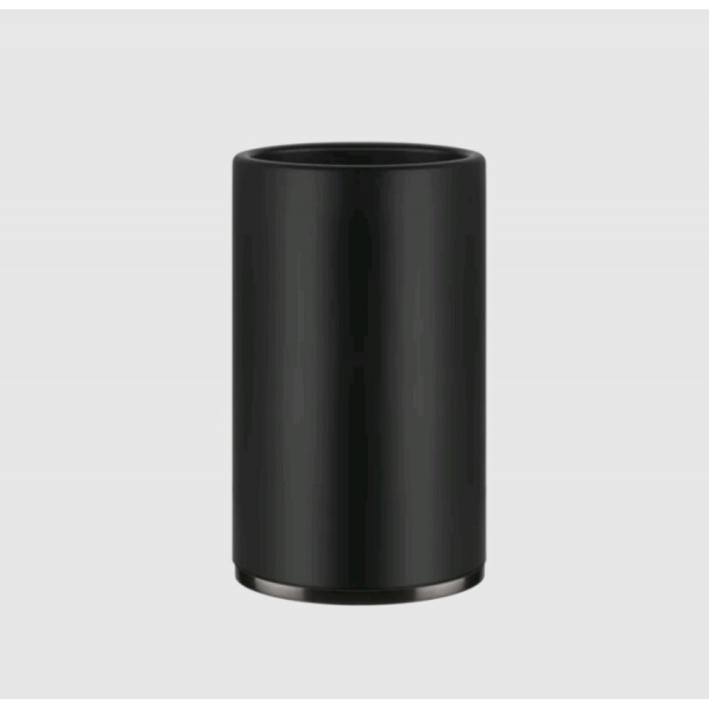 Стакан, Gessi, Inciso, шгв 75*75*127, цвет-чёрный/Black Metal Brushed PVD