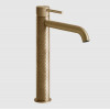Смеситель для раковины, Gessi, 316 Intreccio, цвет-Warm Bronze Brushed PVD