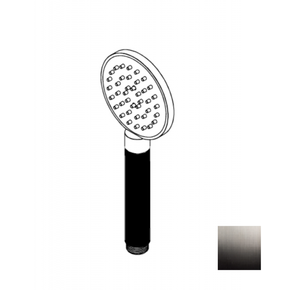 Ручной душ, Ritmonio, 90, цвет-Brushed Black Chrome