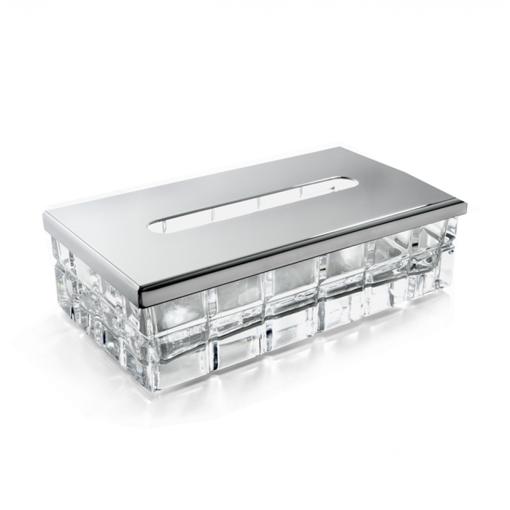 Контейнер для бумажных салфеток, 3SC, Palace, настольный, шгв 230*125*70, цвет-никель сатинированный матовый