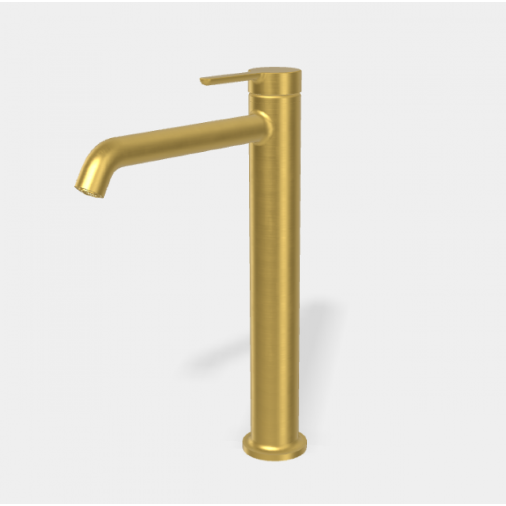 Смеситель для раковины, Fima Carlo Frattini, Snap, цвет-золото брашированное