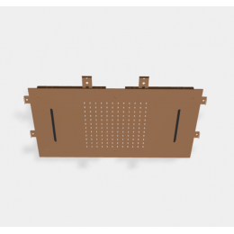 Верхний душ, Fima Carlo Frattini, Showerhead, 700*400, цвет-бронза янтарная