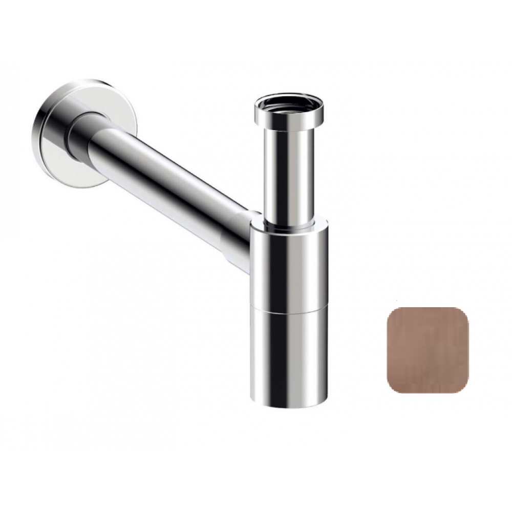 Сифон, Almar, бутылочный, цвет-Copper Brushed PVD (Товар заказной, возврату не подлежит)