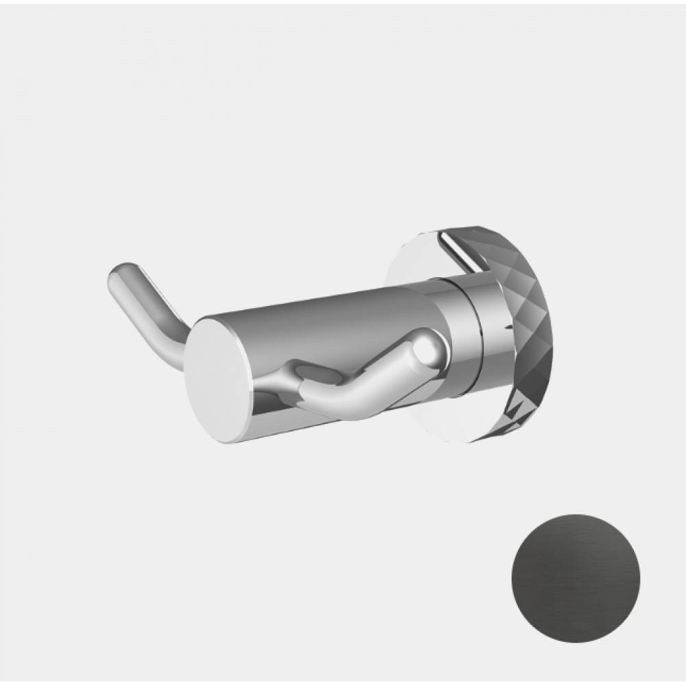 Крючок, Fima Carlo Frattini, Accessori, шгв 110*58,5*40, цвет-хром черный брашированный