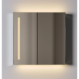 Зеркало, Cielo, Arcadia, квадратное, шгв 400*60*400, с подсветкой слева