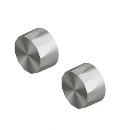 Вентиль, Quadro design, HB, запорный, 1/2", в комплекте-2 шт, цвет-сталь брашированная