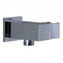 Шланговое подсоединение, Splendy, квадратный отражатель, с держателем, цвет-хром