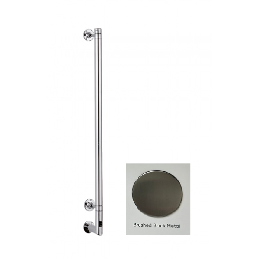 Полотенцесушитель, Margaroli, Arcobaleno, гв 90*910, цвет-Brushed black metal PVD, с боксом, с крючками
