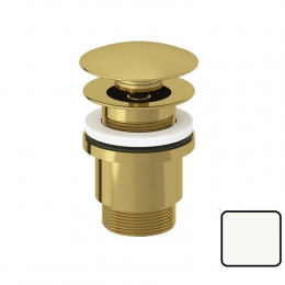 Донный клапан, Kludi, универсальная, для раковин, 1 1/4", цвет-белый матовый