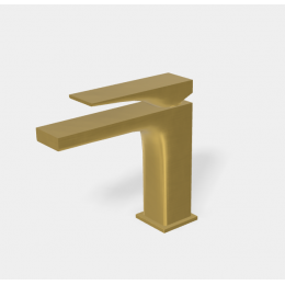 Смеситель для раковины, Fima Carlo Frattini, Zeta, цвет-брашированное золото