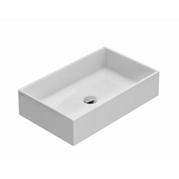 Раковина, Globo, FORTY3, шгв 600*370*140, отверстия для смесителя-отсутствуют, CERASLIDE, BATAFORM, цвет-белый
