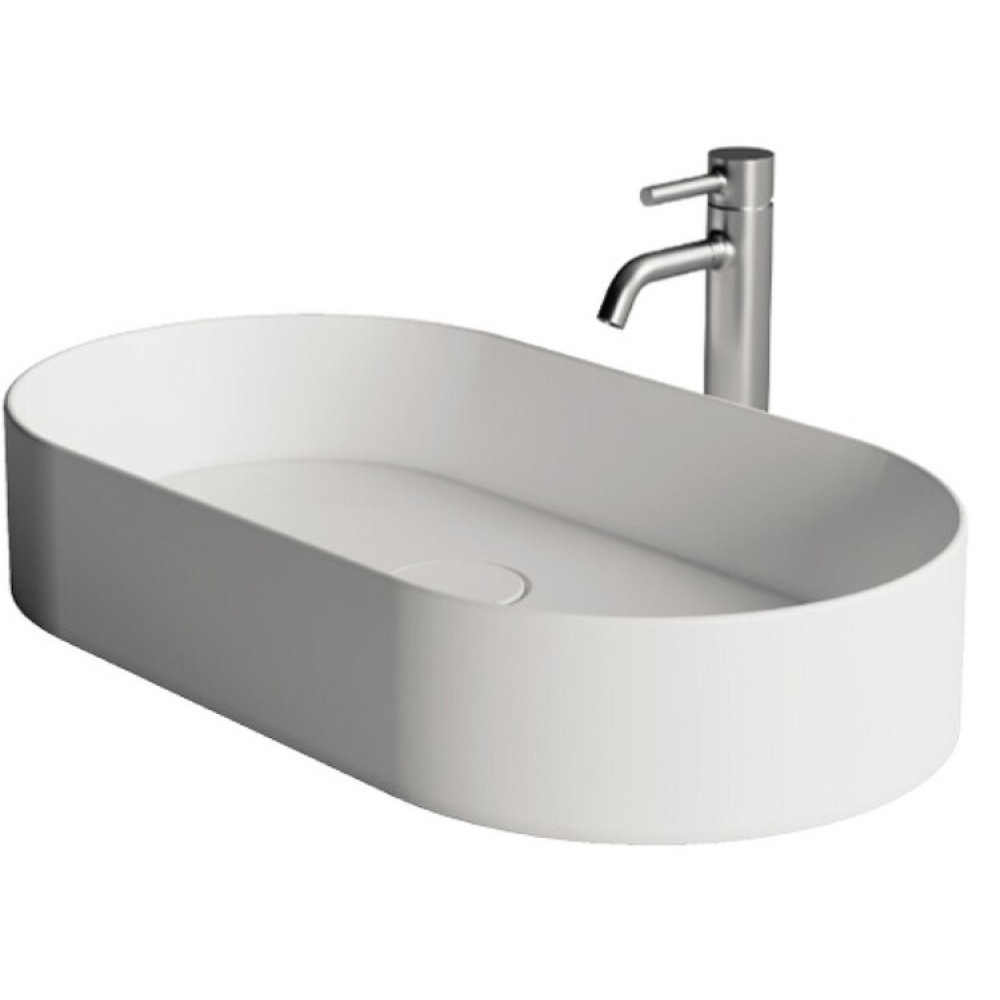 Раковина, Alice, Spy, шгв 650*350*120, отверстия для смесителя-отсутствуют, цвет-белый