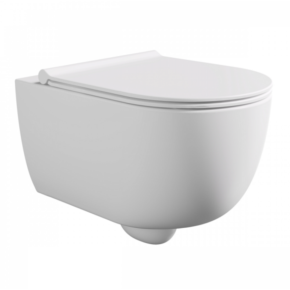 Унитаз, Alice, Unica, подвесной, шг 520*350, Aliglaze+, цвет-белый матовый