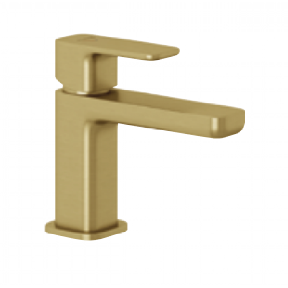 Смеситель для раковины, Kludi, Renon, цвет-золото брашированное