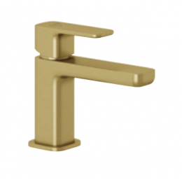 Смеситель для раковины, Kludi, Renon, цвет-золото брашированное