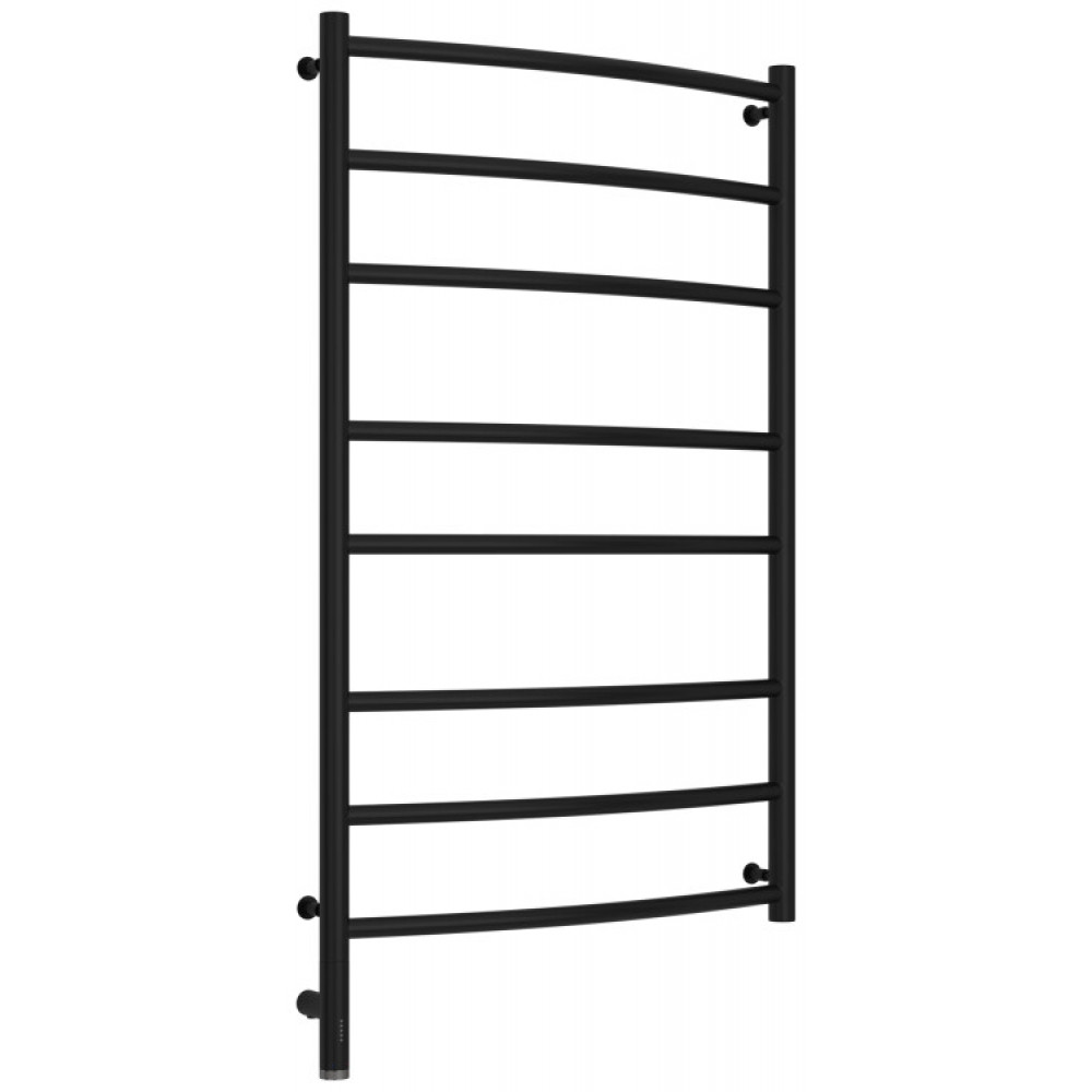 Полотенцесушитель, Сунержа, Галант 3.0, шгв 632*115*1124, нижнее слева, МЭМ, цвет-черный матовый