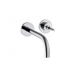 Смеситель для раковины, Hansgrohe, Axor Uno, цвет-сталь