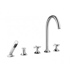 Смеситель для ванны и душа, Dornbracht, Vaia, цвет-Dark Platinum matt