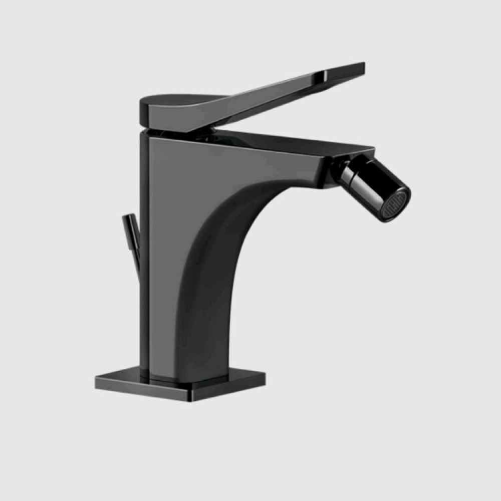 Смеситель для биде, Gessi, Rilievo, цвет-Black Metal PVD