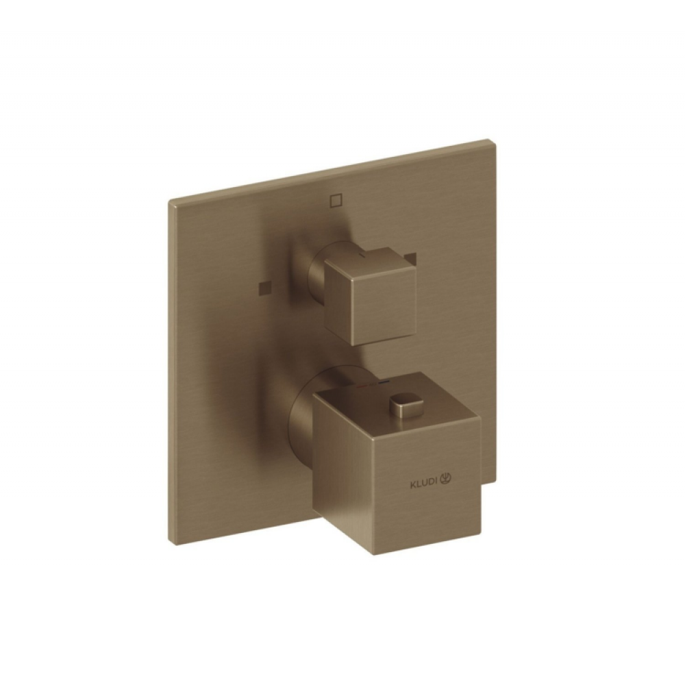 Смеситель для душа, Kludi, DECUS, на 2 потребителя, цвет-бронза брашированная