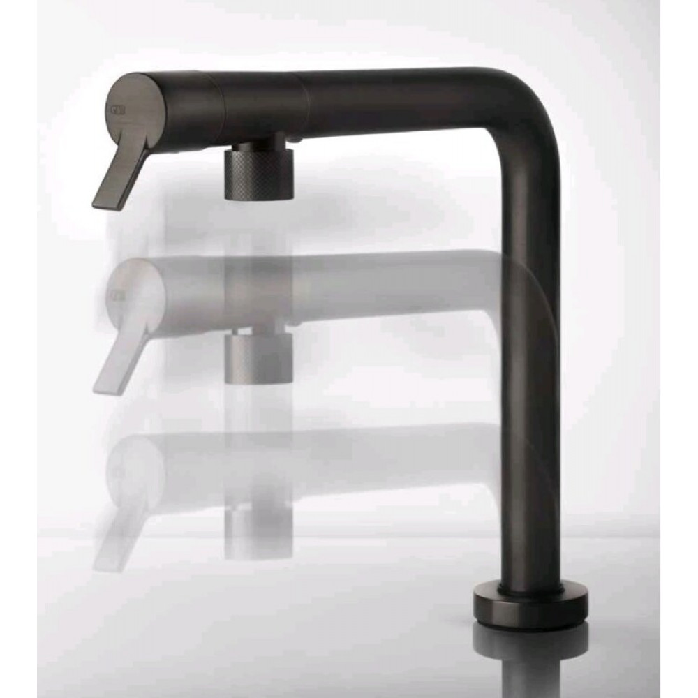 Смеситель для кухни, Gessi, SU&GIU’, цвет-Black Metal Brushed PVD