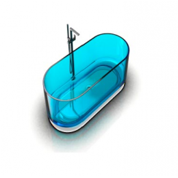 Ванна, KNIEF, Ellipse Shape, шгв 1700*750*560, цвет-Blue Saphire Matt