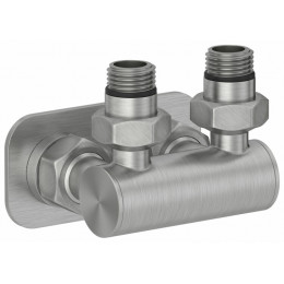 Модуль, Сунержа, угловой EU50,  для водяных полотенцесушителей, цвет-сатин