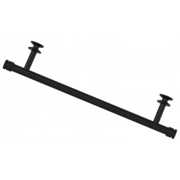 Полка, Сунержа, прямая, д 370, материал-нержавеющая сталь, цвет-чёрный матовый