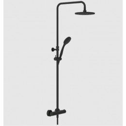 Душевая стойка, Gessi, Minimalistic shower, цвет-черный матовый