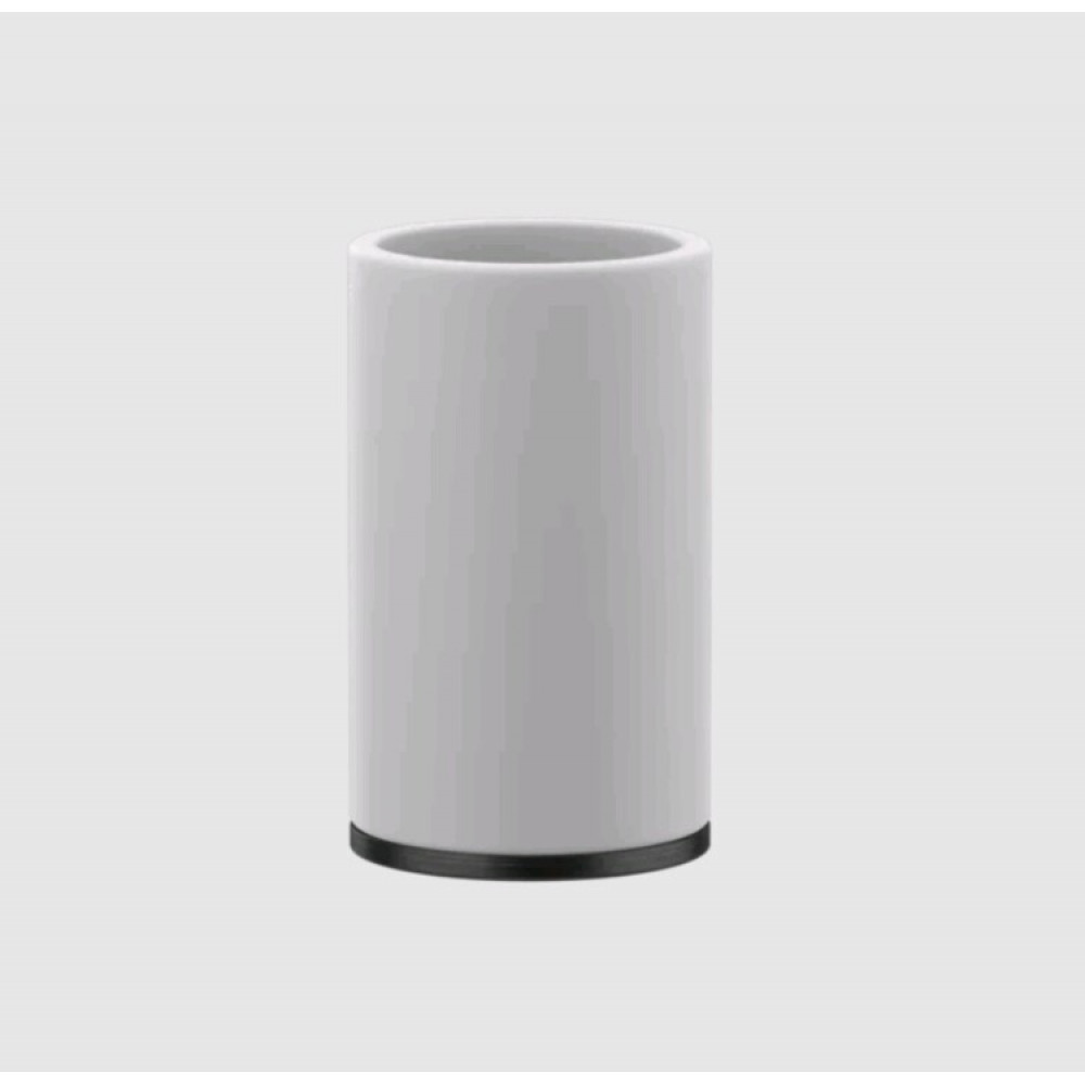 Стакан, Gessi, Inciso, шгв 75*75*127, цвет-белый/Aged Bronze