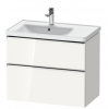 Тумба под раковину, Duravit, D-Neo, шгв 784*452*625, раковина-необходимо заказать, цвет-White High Gloss