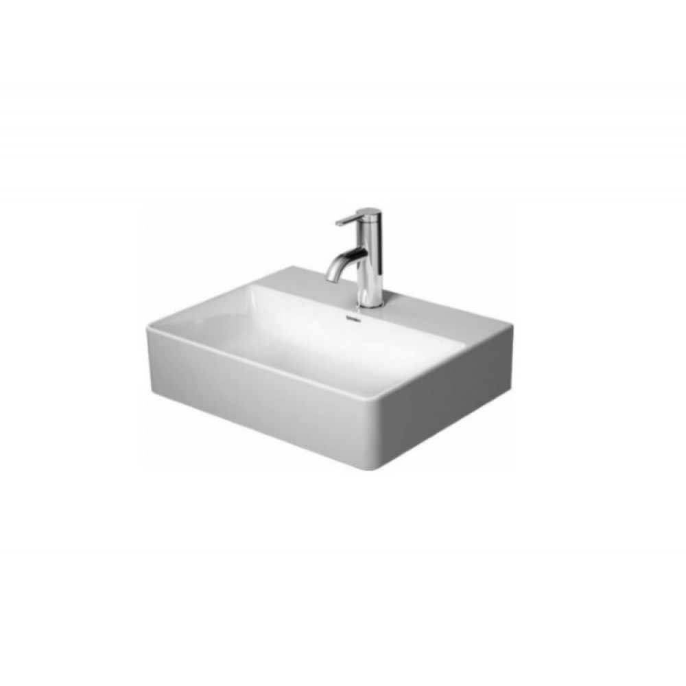 Раковина, Duravit, DuraSquare, шгв 450*350*140, отверстия для смесителя-отсутствуют, цвет-белый