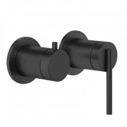Смеситель для душа, Gessi, Ingranaggio, на 2 потребителя, цвет-черный матовый