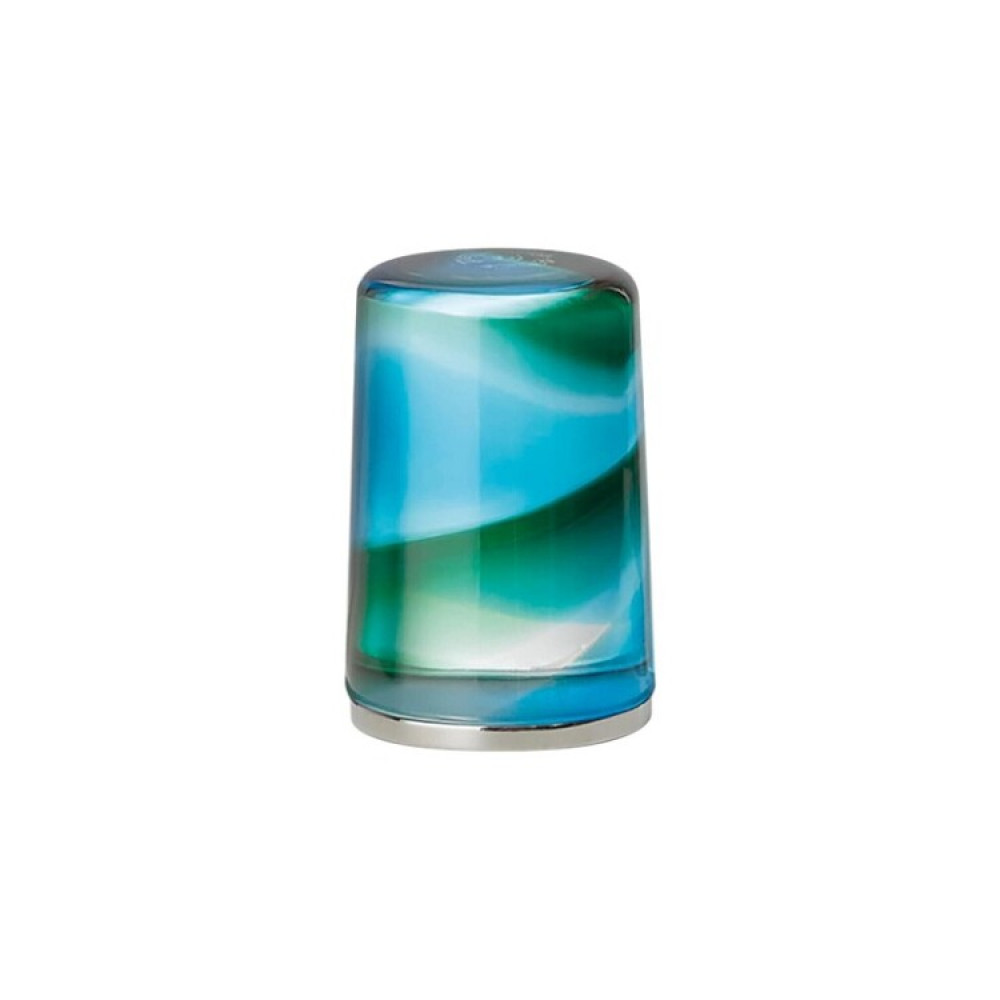 Ручка для смесителя, Fantini, Venezia, шгв 48*48*83, муранское стекло, цвет-биколор зеленый аквамарин/хром