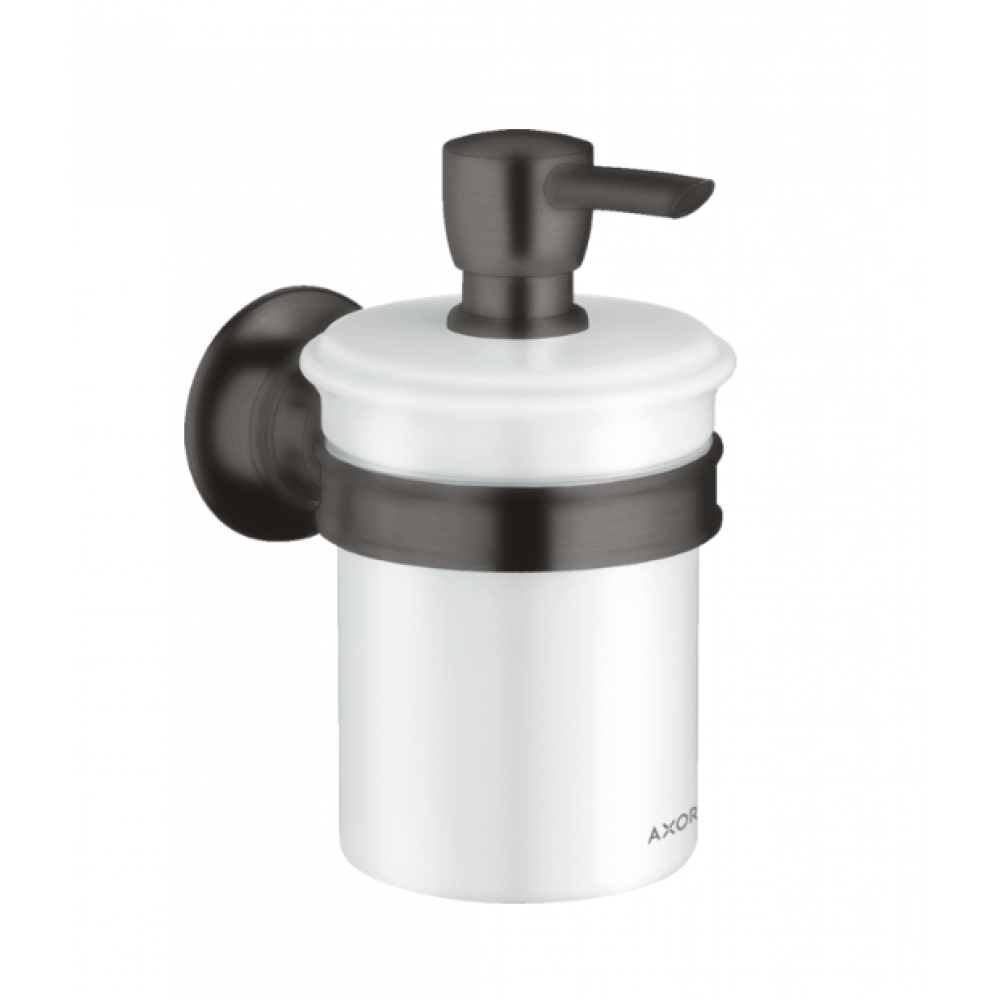 Дозатор для жидкого мыла, Axor, Axor Montreux, шгв 72*136*148, цвет дозатора-шлифованный черный хром