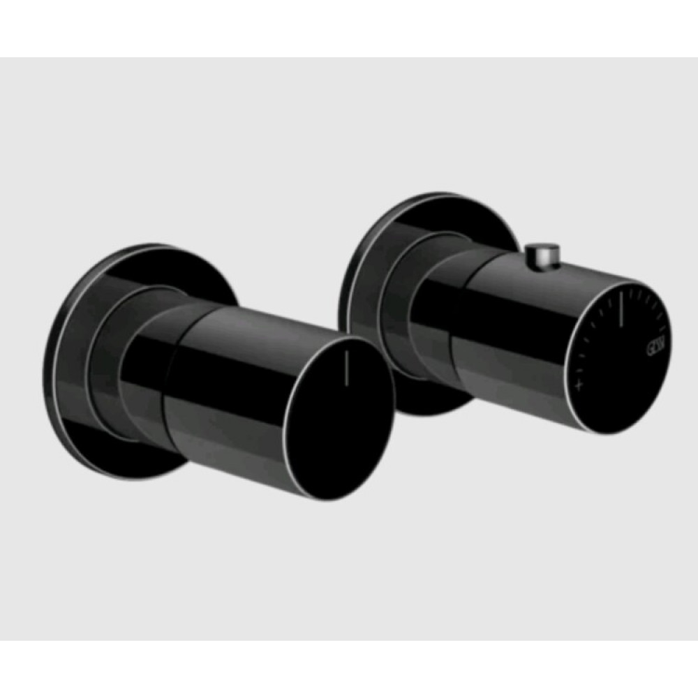 Смеситель для душа, Gessi, Habito Bath-Shower, на 3 потребителя, цвет-Black Metal PVD