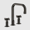 Смеситель для раковины, Gessi, Inciso, цвет-Black Metal Brushed PVD
