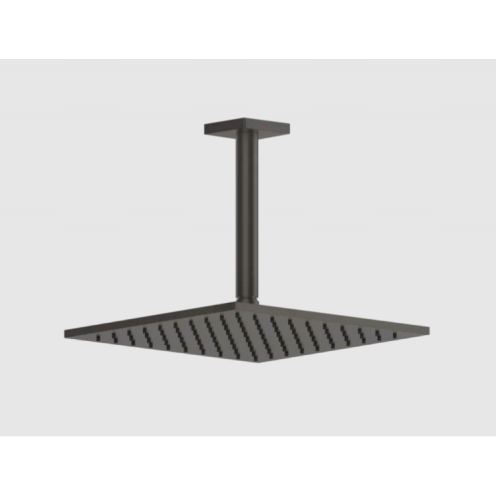 Верхний душ, Gessi, Rilievo, 250*250, цвет-Black Metal Brushed PVD