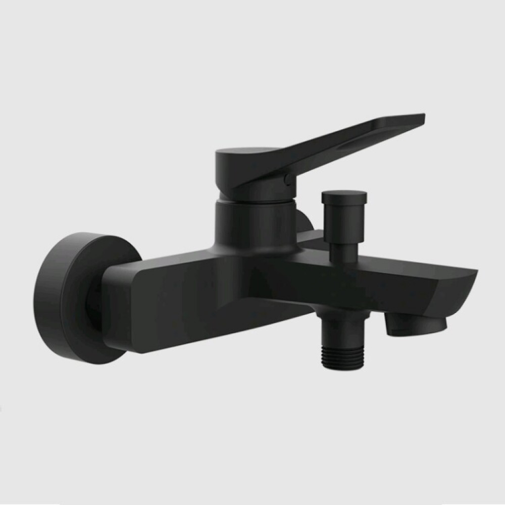 Смеситель для ванны и душа, Gessi, Rilievo, цвет-черный матовый