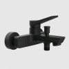 Смеситель для ванны и душа, Gessi, Rilievo, цвет-черный матовый