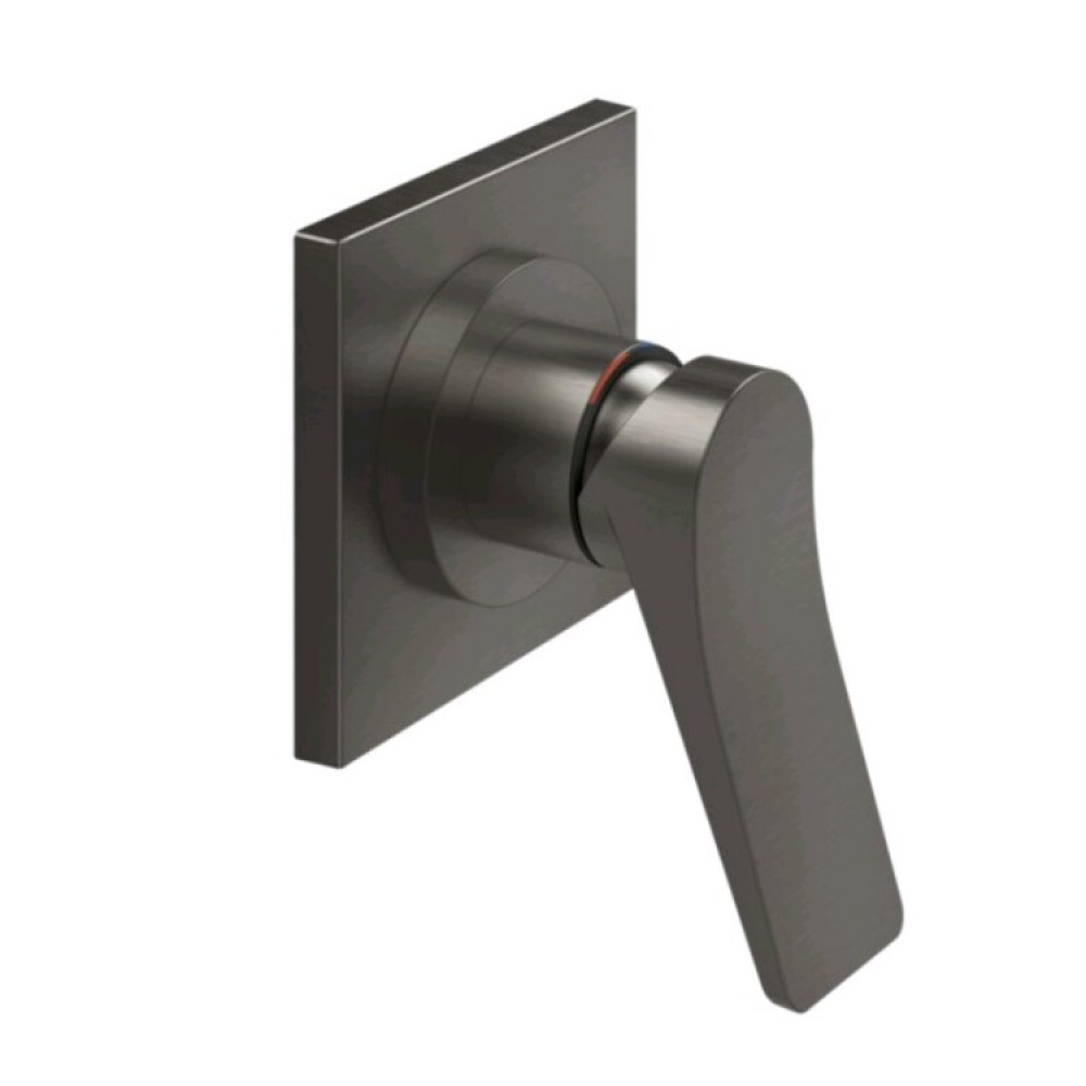 Смеситель для душа, Gessi, Rilievo, на 1 потребитель, цвет-Black Metal Brushed PVD