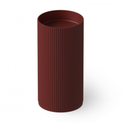 Раковина, DEA Design, Pedestal Basin, шгв 450*450*900, отверстия для смесителя-отсутствуют, цвет-Red Wine matt