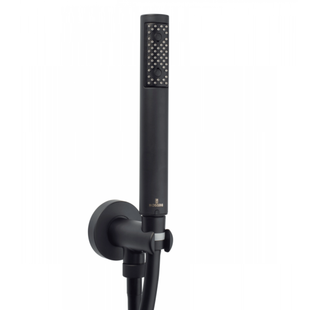 Душевой набор, Bossini, ZEN, цвет-черный матовый