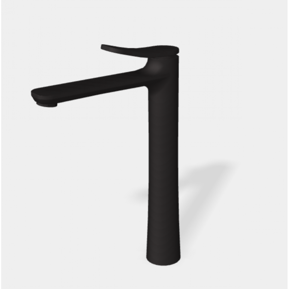Смеситель для раковины, Fima Carlo Frattini, Flo', цвет-чёрный матовый