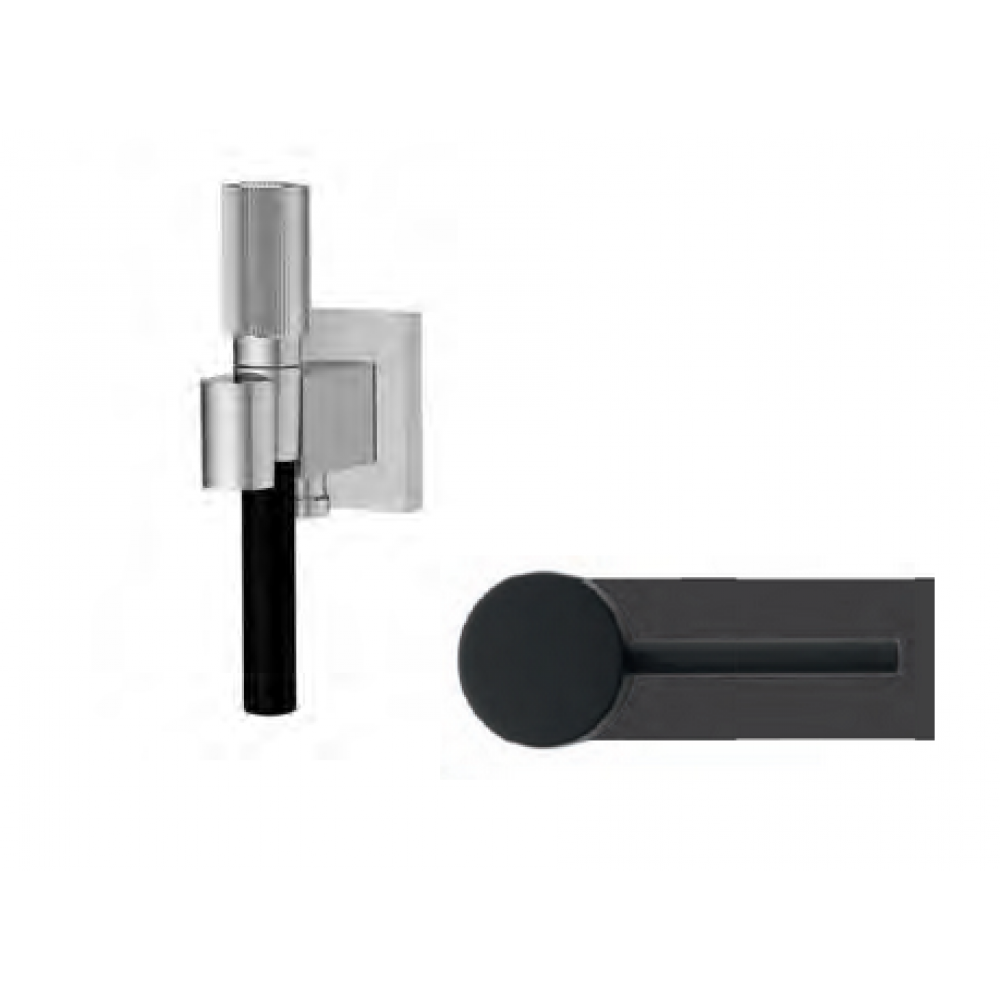 Душевой набор, Fima Carlo Frattini, Switch ON, цвет-черный матовый