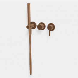 Смеситель для душа, Fima Carlo Frattini, Snap, на 2 потребителя, цвет-шампань